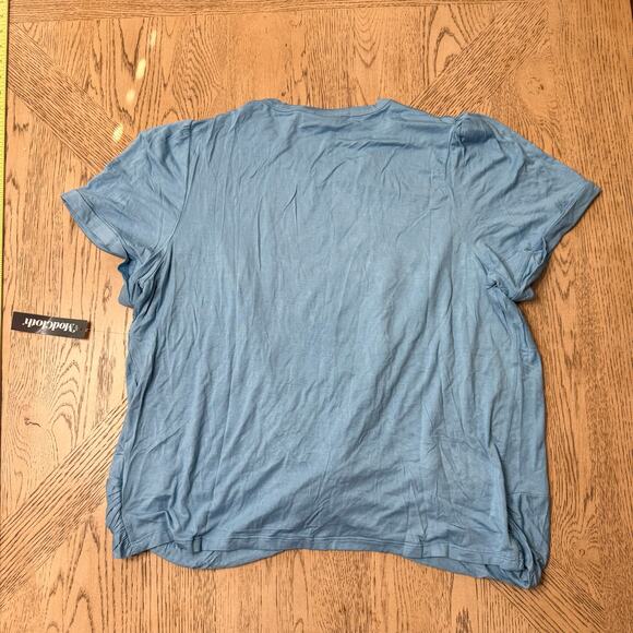 ModCloth A Twist Of Fun Knit Top Blue 1X NWT - Picture 12 of 12